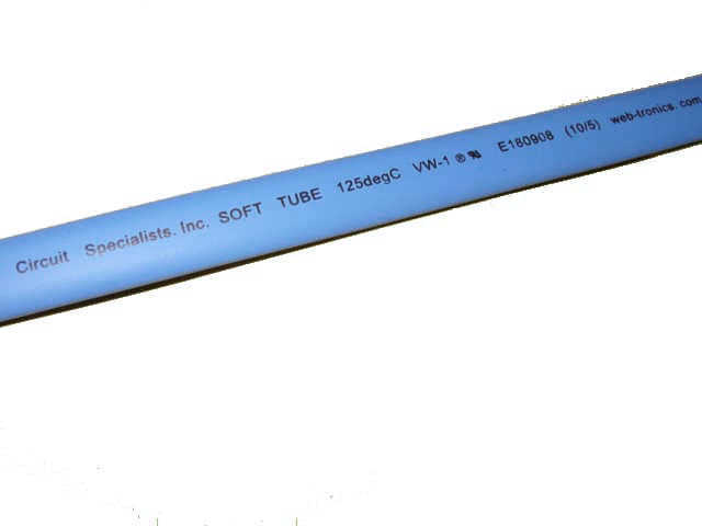 Blue 2.5mm SoftTube Heat Shrink Tubing 4ft length